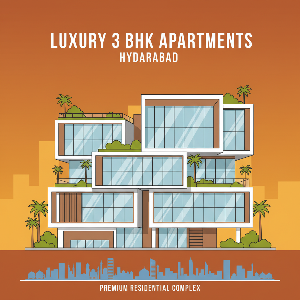 Cost of 3 BHK Apartment in Hyderabad