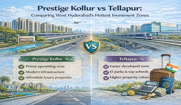 Prestige Kollur vs Tellapur: Comparing West Hyderabad's Hottest Investment Zones