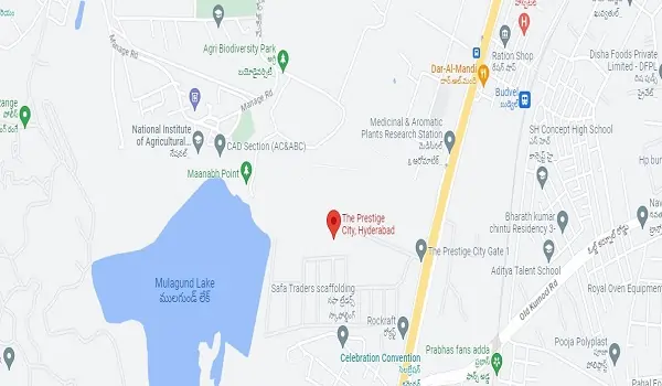 The Prestige City Hyderabad location